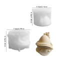 Detailed 3D dragon egg silicone mold set in various sizes for DIY candle making - Dragon Egg Storage Box Mold Set