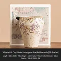 Blue and white ceramic fair cup with gold wisteria and gift box, 188ml capacity - Fairness Cup [Gift Box]