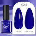 LILY'CUTE dark indigo blue gel nail polish X045 with 7ml glossy and matte finish - Deep Blue (45)