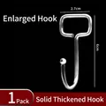Adhesive metal hook with 2.7cm width and 6cm height featuring a round safety tip - Single Metal Large Hook / 6*2.7cm