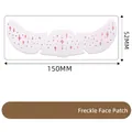 Metallic rose gold star freckles face tattoo sticker with 150x52mm dimensions - Rose Gold Stamping Freckle Face Patch(QT-0124)
