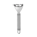 Ergonomic stainless steel corn peeler with serrated blade for kitchen use on white background - Corn Stripper Black Line Style