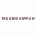 Detailansicht von zehn regenbogenfarbenen filigranen Dreadlock-Manschetten aus Metall - 8-Form Filigran 10er Set 2#
