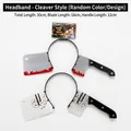 Realistic Halloween cleaver headband with blood stains for horror cosplay costumes - Kitchen Knife