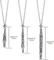 Silver woven metal mesh pouch necklaces in three different sizes for crystals and stones - Large / Silver