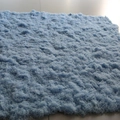 Light blue synthetic moss lawn mat with thick fluffy artificial fiber texture - 1m x 1m / Light Blue