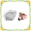 Silicone mold for retro scooter shaped candle jar or mini planter with size markings - NO.4 Motorcycle