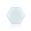 Translucent light blue natural crystal star of david hexagon stone in variant finish - Opal (Synthetic)
