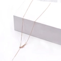 Minimalist titanium steel necklace chain in rose gold finish with adjustable clasp - Universal Chain / Rose Gold