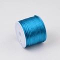 Filo di seta coreana blu da 1,5 mm per la creazione di gioielli fai-da-te e trecce - Blu lago