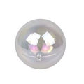Iridescent transparent globe cake topper decoration with pearlescent rainbow finish - Iridescent Transparent Style (A13 Iridescent Transparent 6cm)