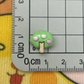 Miniature resin tree charm for DIY crafts showing precise 1.5cm size on a ruler - Mini Apple Tree