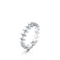 Eleganter 925er Sterlingsilber-Kronenring mit schimmernden Zirkoniasteinen in Schmetterlingsform - US Größe 7 / Silber