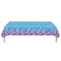 Waterproof snowflake party tablecloth with blue-purple gradient background pattern - Purple Snowflake 137*274cm