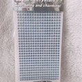 Blue 3mm acrylic crystal rhinestone sheet in retail packaging for DIY crafts - 4mm / Light Blue