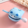 Blue cartoon cat wooden fish keychain toy showing the cute cat design for stress relief - Merit Wooden Fish Ornament - Cat
