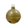 Large inflatable golden bell Christmas decoration with glossy finish and LED light feature - 45CM Bell without Bow