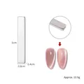 Nail art cat eye magnet tool with 5cm x 0.8cm size and silver metallic finish - CT-18 Long Cat Eye Magnet