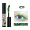Waterproof vibrant green mascara with brush applicator and eyelash makeup effect - No.3 Green