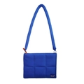 Bolso azul acolchado para portátil de algodón con correa de hombro acolchada gruesa - 11 pulgadas con correa / Azul Klein