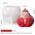 Weihnachts-Apfel-Silikonform für DIY-Kerzen und Mousse-Kuchen zum Backen - Apfel Weihnachtsmann A SW-247