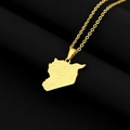Detail of gold Syria map necklace with engraved city names like Halab and Hims on black texture - Engraved B (Cities) / Gold