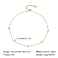 Elegant 18K gold star pendant necklace made of high-quality stainless steel for women - Star Necklace (YYN025144)