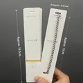 Stainless steel chain on a 19.5cm white cardboard display card for jewelry packaging - KP915-4.4*19.5cm Bracelet Cards (Approx 100Pcs)