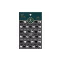 5D zelfklevende nagelstickers met elegante zwart-witte strikjesontwerpen - Reliëf Zwart-wit Strik Stijl (MN-106F-Nieuw Reliëf)