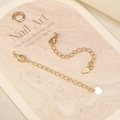 18k gold plated jewelry extender chains with lobster clasp and heart pendant charms - No.2 Gold Plated Heart