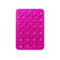Rose red silicone suction cup mat with 24 grippers for non-slip mobile phone holder - Thickened Style (24-Suction Cup) / Rose Red