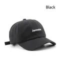 Gorra de béisbol negra con bordado Awesome blanco y visera curva para hombre - Ajustable / Negro