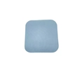 Blue square silicone jar opener gripper pad with textured non-slip surface - Grey Square