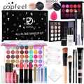 Kit trucco POPFEEL completo con ombretti, rossetti e una trousse nera per cosmetici - BOX04C