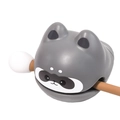 Figura decorativa de escritorio con diseño de mapache gris en plástico de calidad - 2599-C Mapache