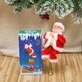 9-inch musical moving Santa Claus figure climbing beads for Christmas decor - Climbing Beads Santa