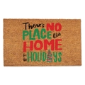 Detail of coconut fiber Christmas doormat with holiday greeting text and tree - 40*60cm / Christmas Mat-8
