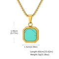 Zonder ketting Goud / Turkoois