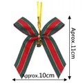 Style 1 11x10cm Red Green Gold Stripes