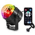 Remote controlled LED magic ball stage light set with adjustable bracket and AU plug - AU Plug with Remote Control