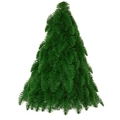 Mini albero di Natale artificiale in feltro verde per decorazioni da tavolo fai da te - Albero Nudo (Senza Ornamenti)