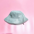 Thick plush rabbit fur bucket hat in mint green winter bucket hat for women - 56-58cm / Light Green
