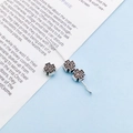 Antique silver cross-shaped spacer beads with hollow patterns for DIY jewelry making - Cross Hollow Spacer Bead (16364) / 1 Piece/Pack (5x5mm) / Antique Silver