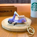 Cute miniature purple scooter alloy model keychain toy gift accessory for children - Electric Vehicle Keychain - Purple