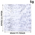 Silver bronzing mesh table runner for party decor, 17.72 inch square metallic sheet - Square / 1 Pc/Pack / Silver