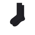 Klassische einfarbige schwarze Socken mit elastischem Rippbündchen für Damen und Herren - Kohlegrau