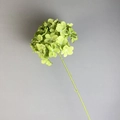 Artificial green hydrangea stem with realistic fabric petals for wedding floral decor - Green
