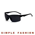 Polarized black semi-rimless sunglasses for women with elegant camellia floral design - Men's Cycling Sunglasses