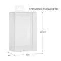 Transparent retail packaging box for eyelash curler tool with hanging hook 12.5x7x4cm - Transparent PVC Box