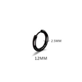 2.5*12mm Black (Single)